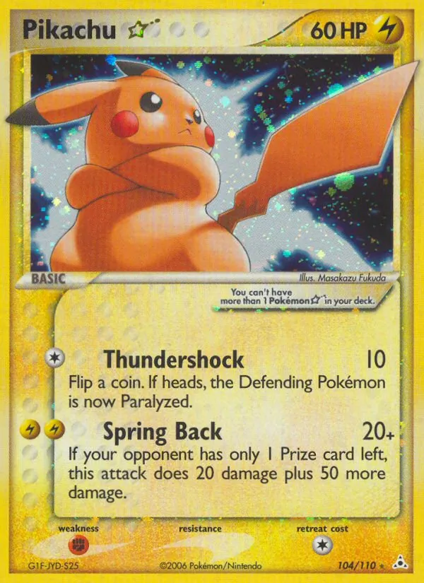 Pikachu ☆ — EX Fantômes Holon 104/110