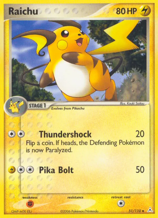 Raichu — Holon Phantoms 51/110