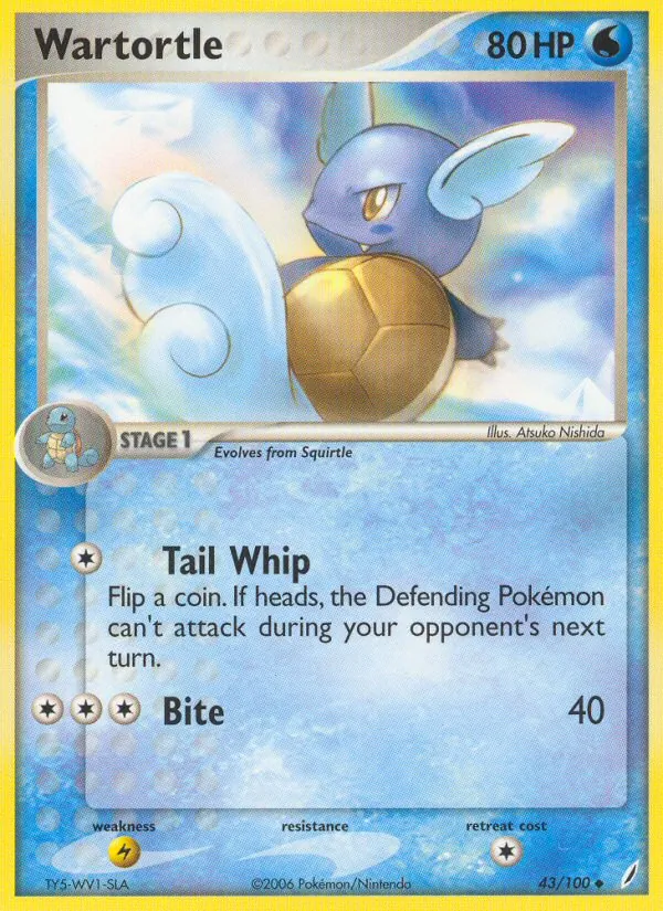 Wartortle — Crystal Guardians 43/100