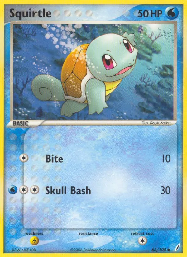 Squirtle — Crystal Guardians 63/100