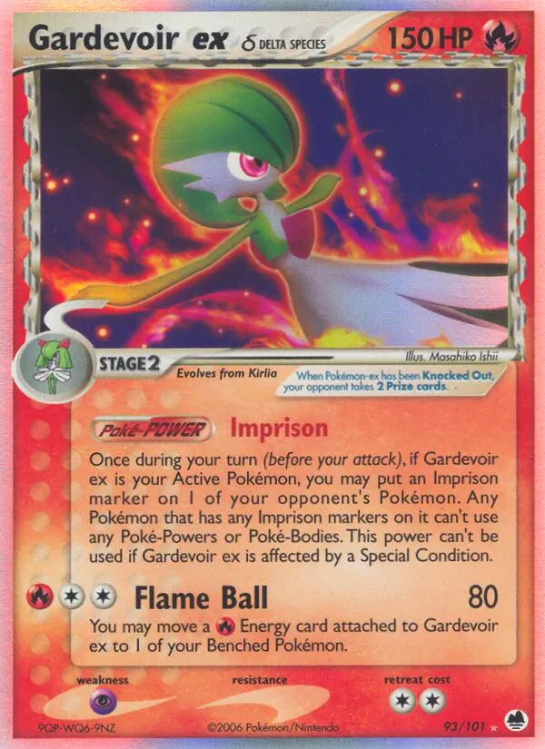 Gardevoir ex δ — Dragon Frontiers 93/101