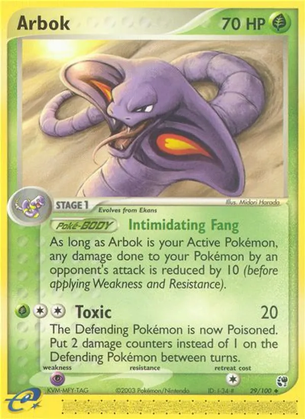Arbok — EX Tempête de sable 29/100