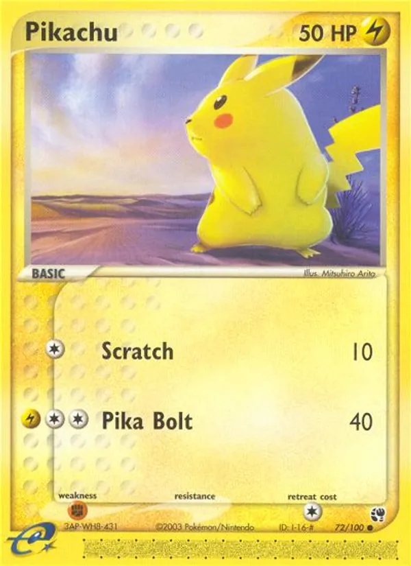 Pikachu — Sandstorm 72/100