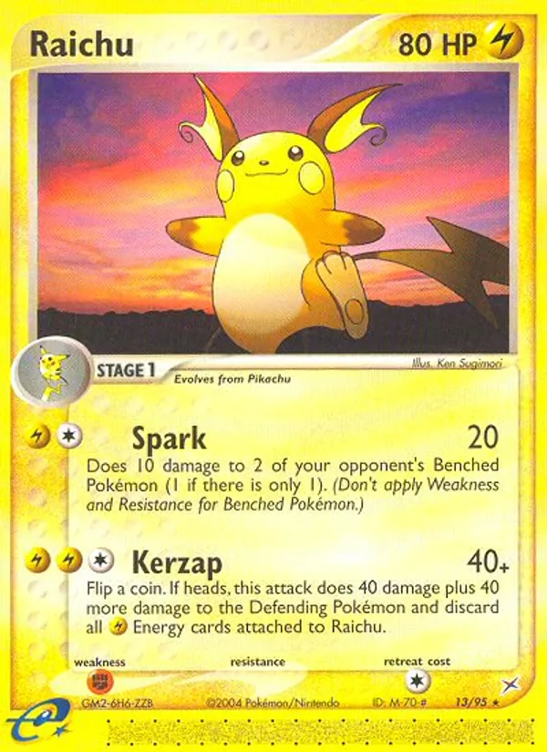 Raichu — Team Magma vs Team Aqua 13/95