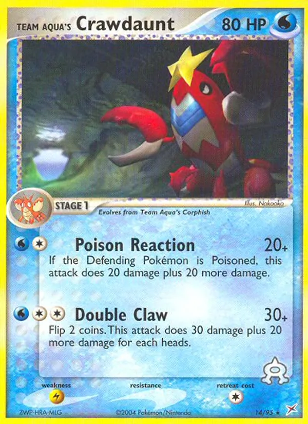 Team Aqua's Crawdaunt — Team Magma vs Team Aqua 14/95