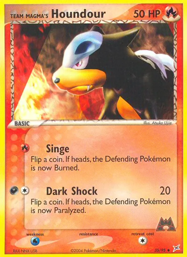 Team Magma's Houndour — Team Magma vs Team Aqua 35/95