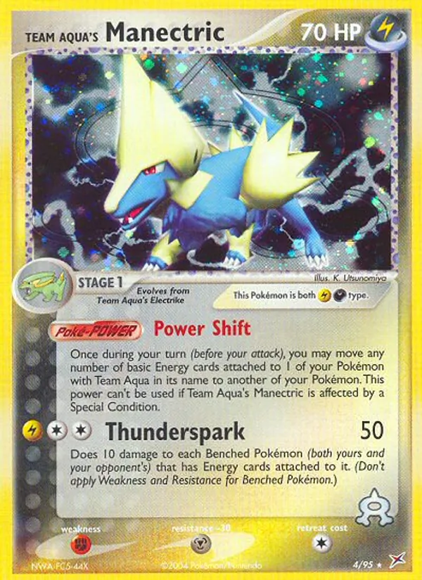 Team Aqua's Manectric — Team Magma vs Team Aqua 4/95