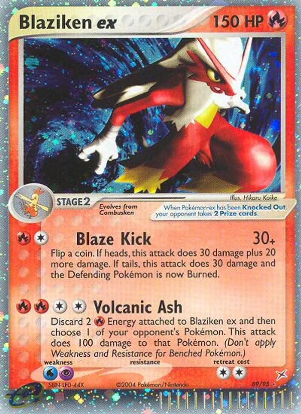 Blaziken ex — Team Magma vs Team Aqua 89/95