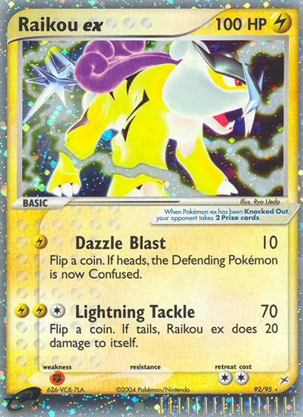 Raikou ex — EX Team Magma vs Team Aqua 92/95