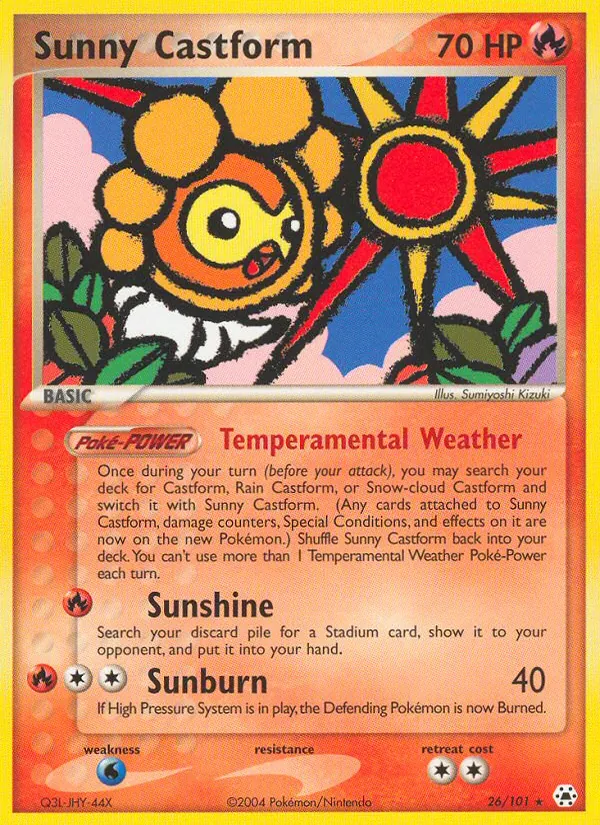 Sunny Castform — Hidden Legends 26/101
