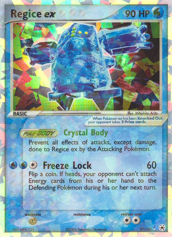 Regice ex — Hidden Legends 97/101