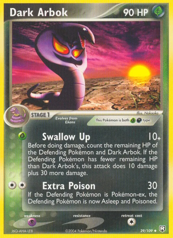 Dark Arbok — Team Rocket Returns 29/109