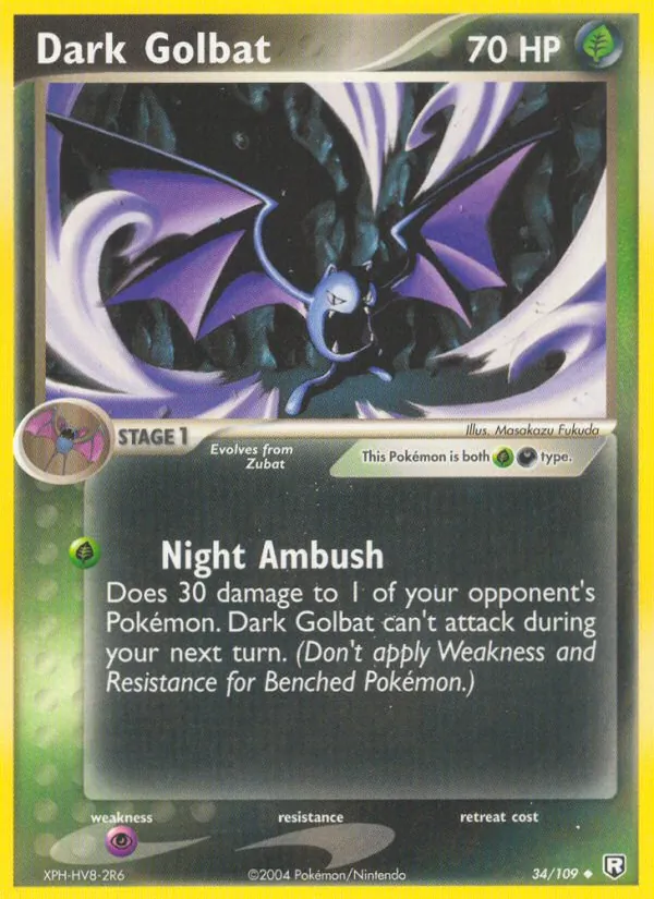 Dark Golbat — Team Rocket Returns 34/109