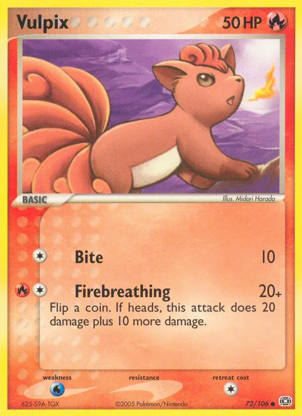 Vulpix — Emerald 72/106