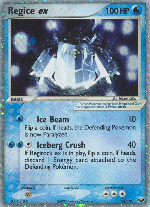 Regice ex — Emerald 98/106