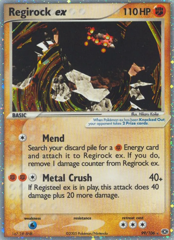 Regirock ex — Emerald 99/106