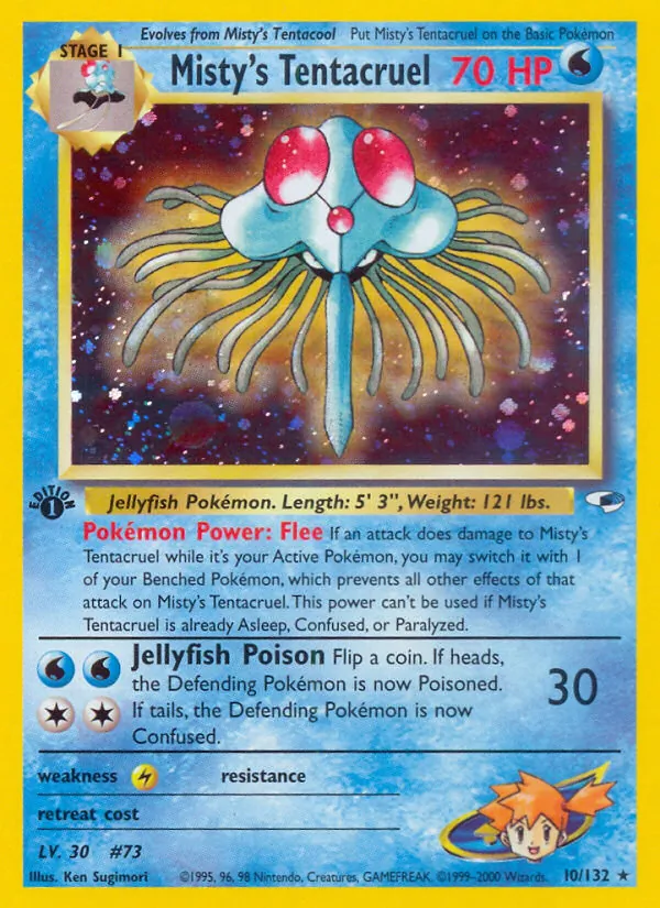 Misty's Tentacruel — Gym Heroes 10/132