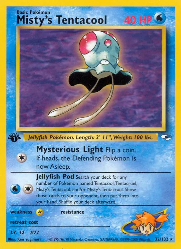 Misty's Tentacool — Gym Heroes 32/132