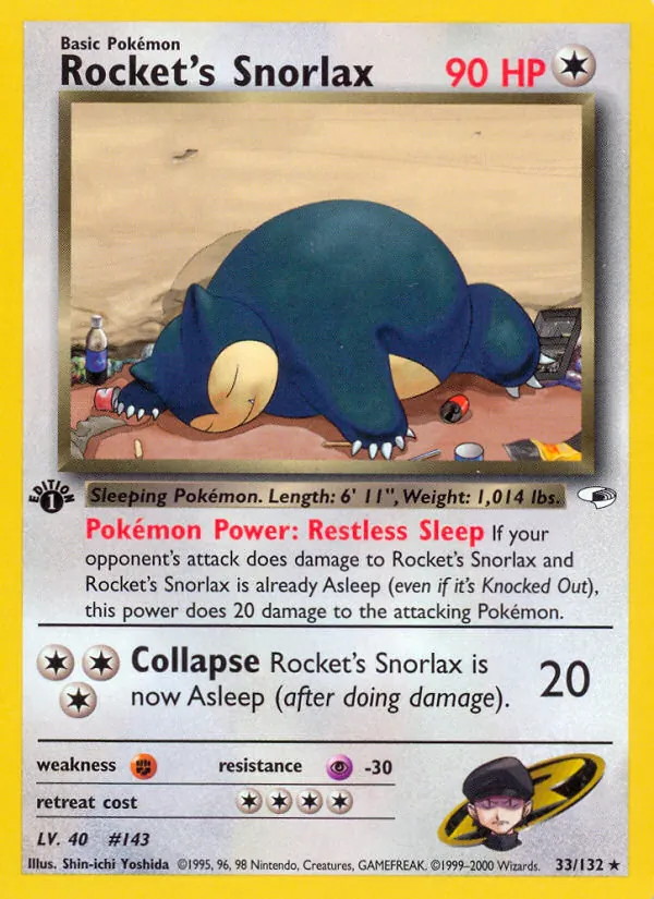Rocket's Snorlax — Gym Heroes 33/132
