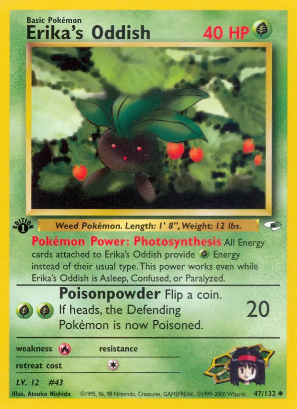 Erika's Oddish — Gym Heroes 47/132