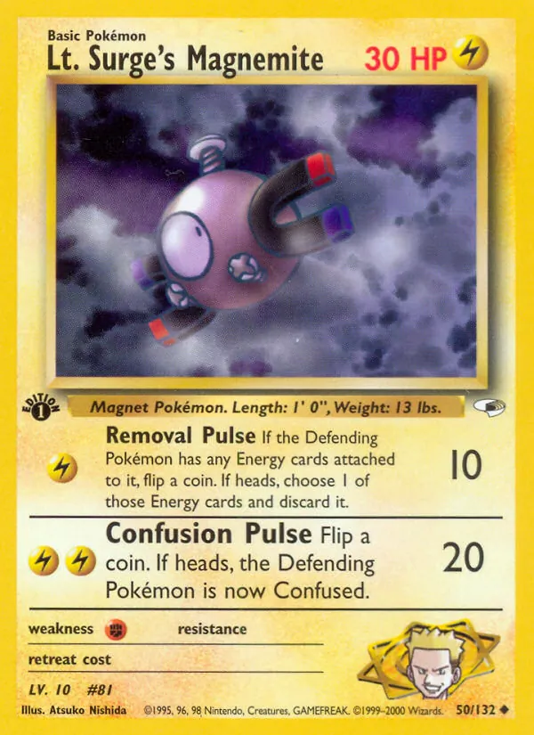Lt. Surge's Magnemite — Gym Heroes 50/132