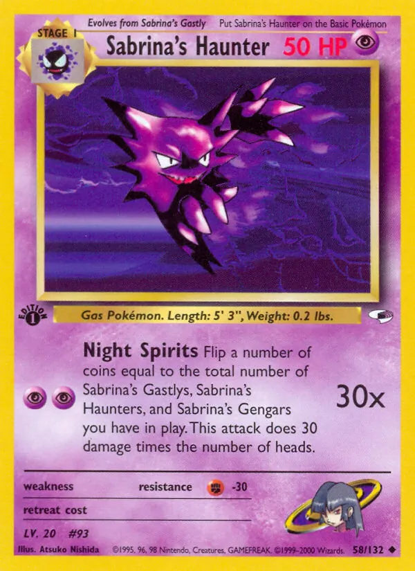 Sabrina's Haunter — Gym Heroes 58/132