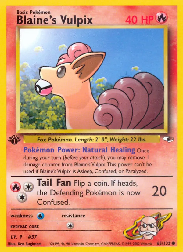 Blaine's Vulpix — Gym Heroes 65/132