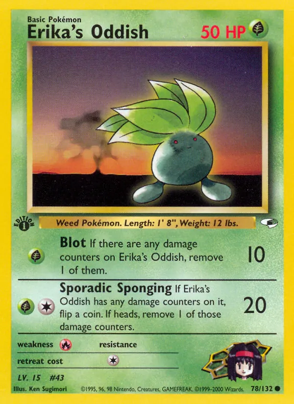Erika's Oddish — Gym Heroes 78/132