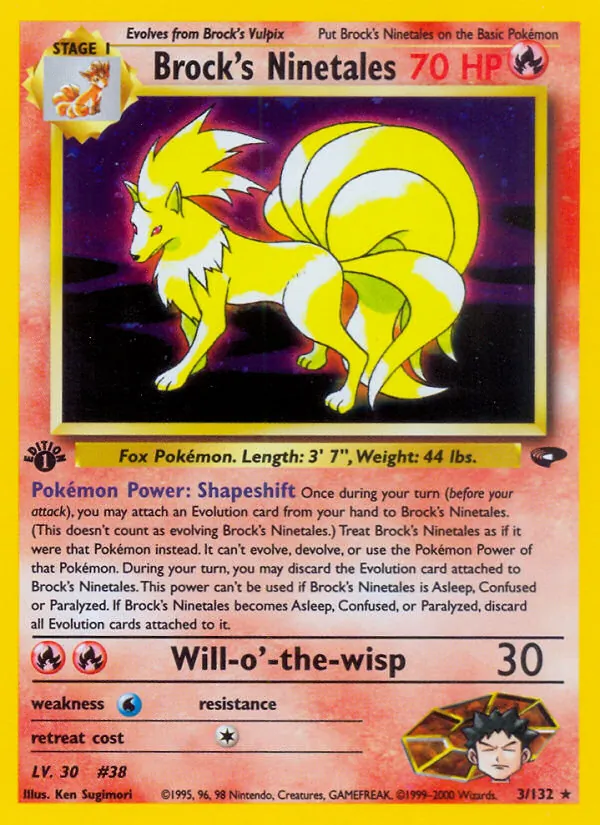 Brock's Ninetales — Gym Challenge 3/132