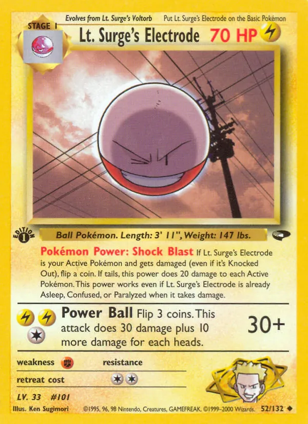 Lt. Surge's Electrode — Gym Challenge 52/132