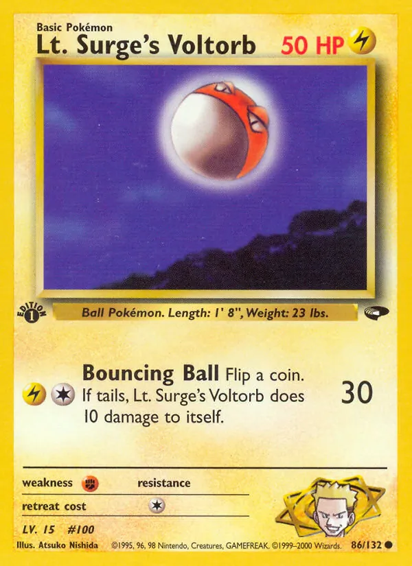 Lt. Surge's Voltorb — Gym Challenge 86/132