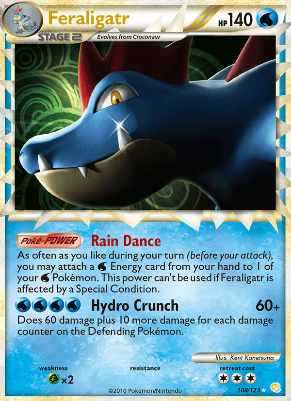 Feraligatr — HeartGold SoulSilver 108/123