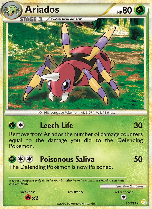 Ariados — HeartGold SoulSilver 15/123