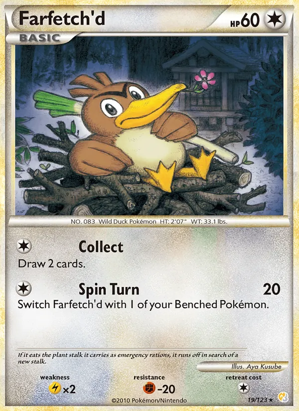 Canarticho — HeartGold SoulSilver 19/123