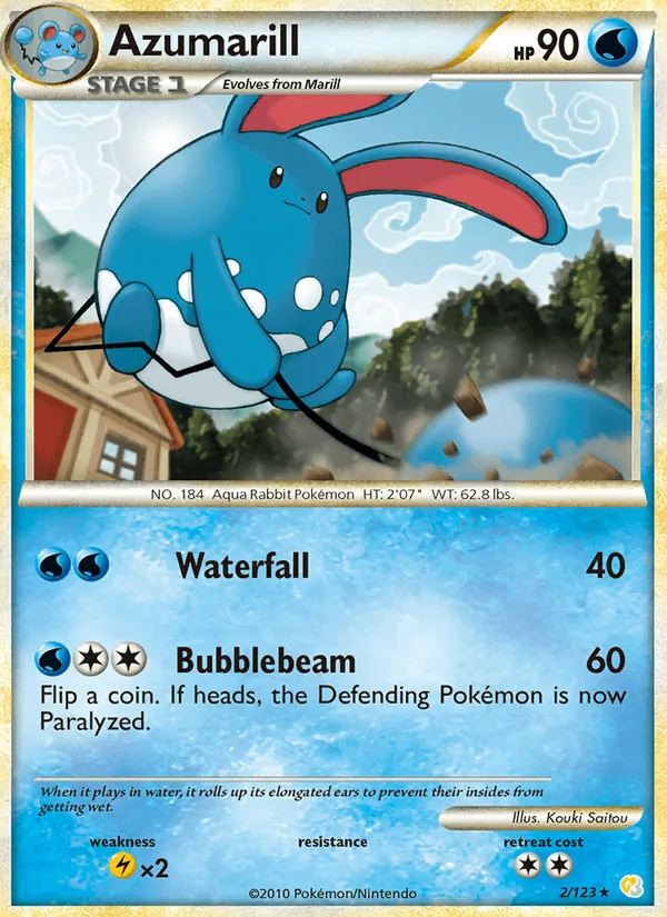 Azumarill — HeartGold SoulSilver 2/123
