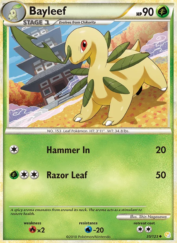 Bayleef — HeartGold SoulSilver 35/123