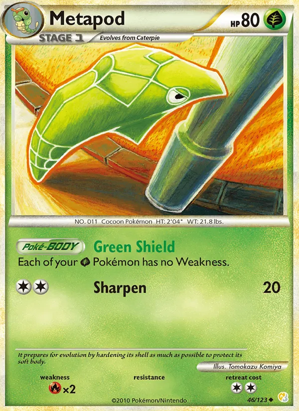 Metapod — HeartGold SoulSilver 46/123