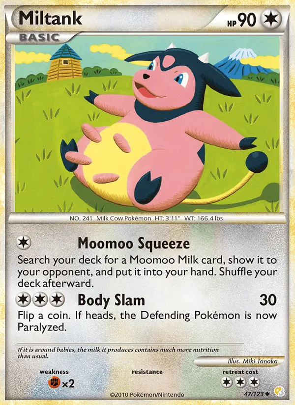 Miltank — HeartGold SoulSilver 47/123