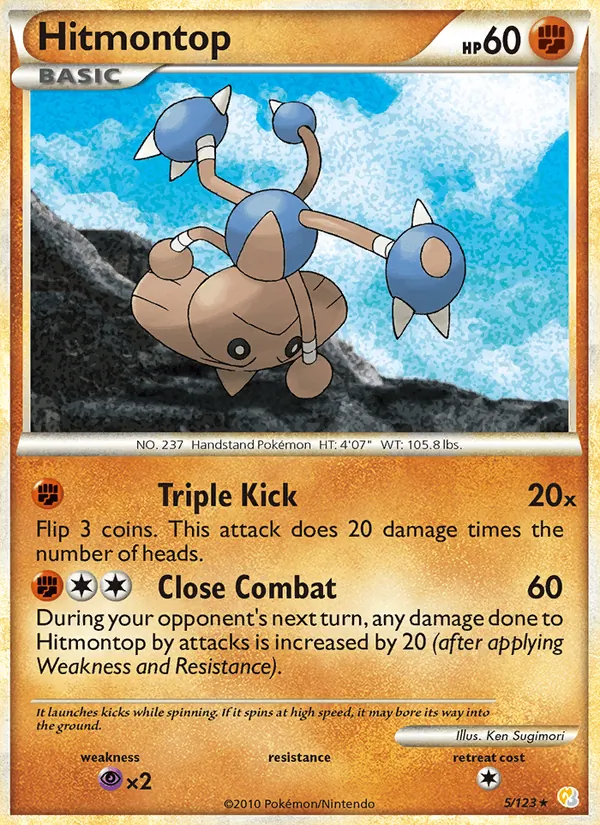 Hitmontop — HeartGold SoulSilver 5/123