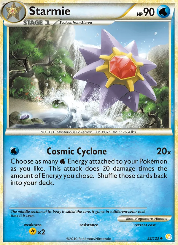Starmie — HeartGold SoulSilver 53/123