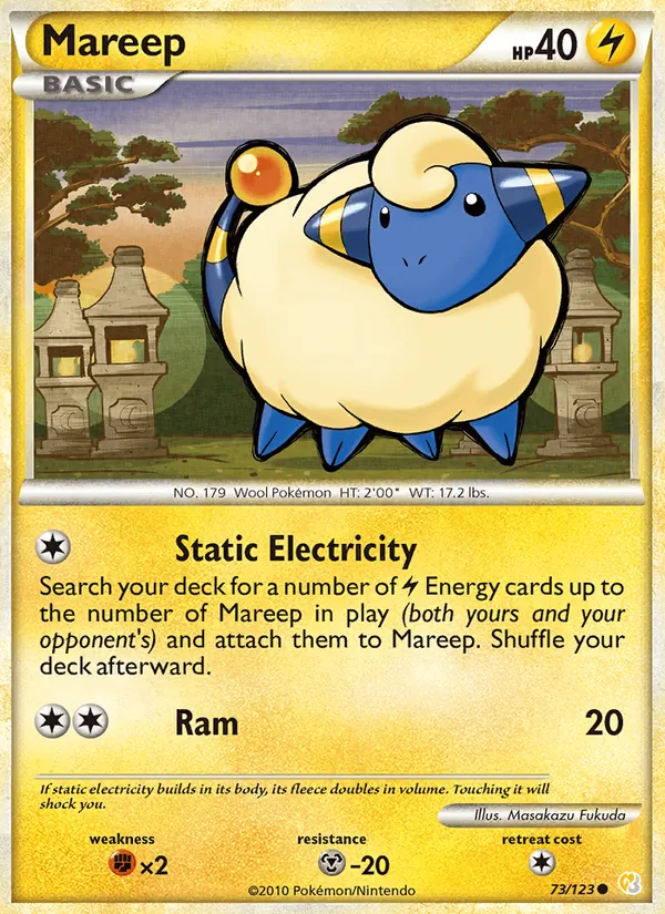 Mareep — HeartGold SoulSilver 73/123