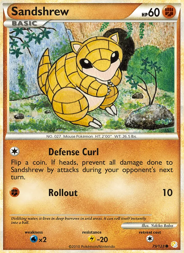Sandshrew — HeartGold SoulSilver 79/123