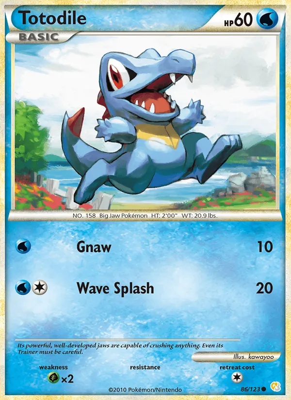 Totodile — HeartGold SoulSilver 86/123