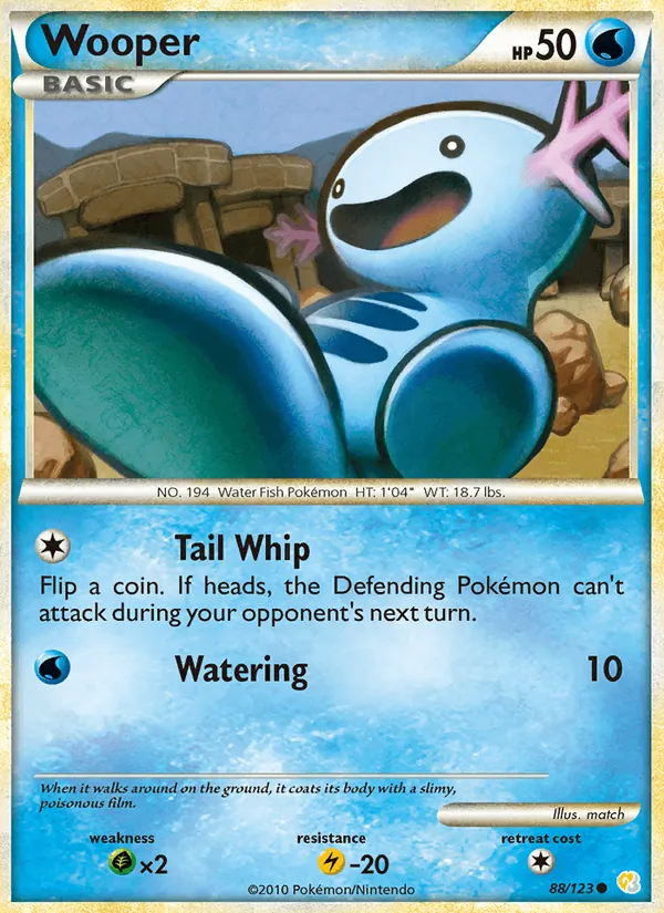 Wooper — HeartGold SoulSilver 88/123