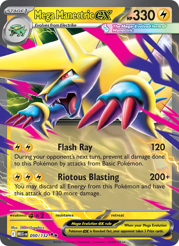 Mega Manectric ex — Mega Evolution 050/132