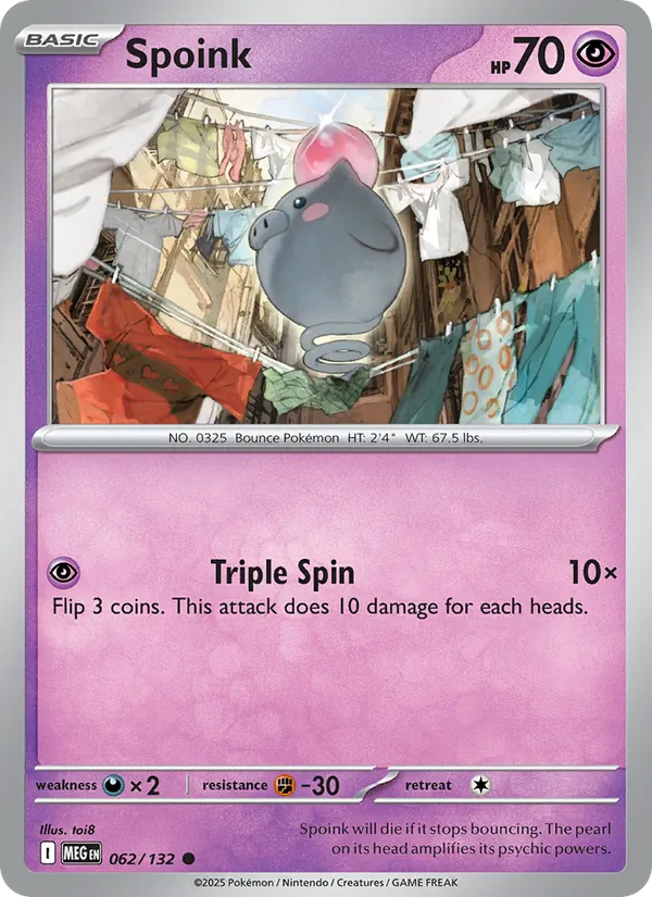 Spoink — Mega Evolution 062/132