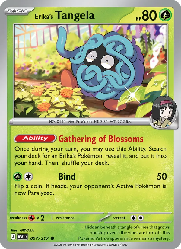 Erika's Tangela — Ascended Heroes 007/217
