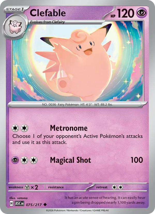 Clefable — Ascended Heroes 075/217