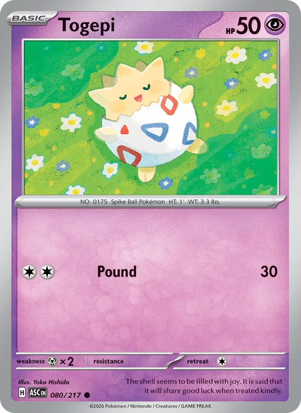 Togepi — Héros Transcendants 080/217