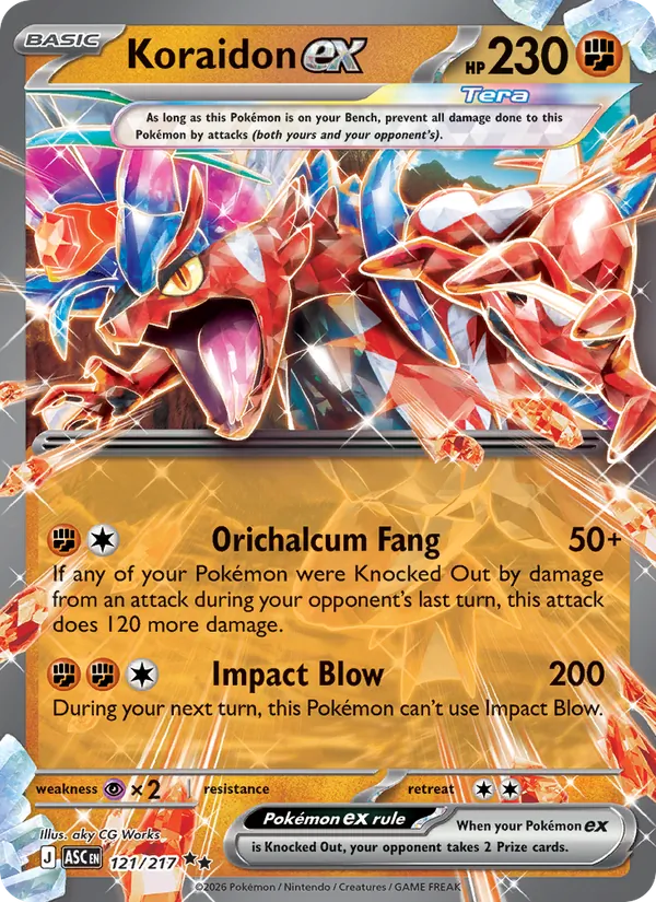 Koraidon-ex — Héros Transcendants 121/217